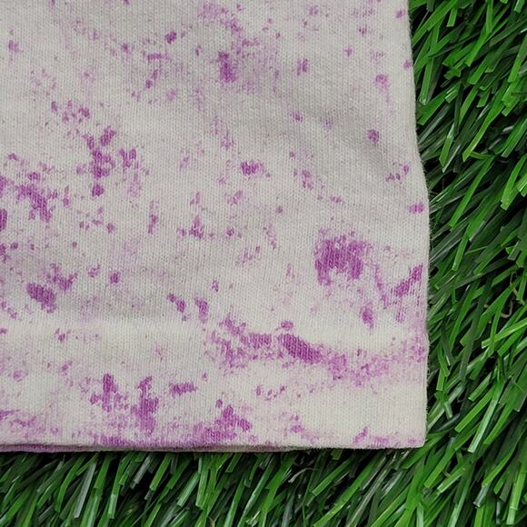 Vintage 90s Splatter Tie-Dye Shirt Womens XL 23x24 Purple USA - Picture 10 of 10